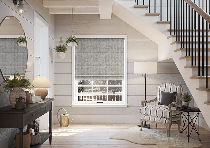 Teine, Satellite Grey - Motorised Roman Blind - Image 8